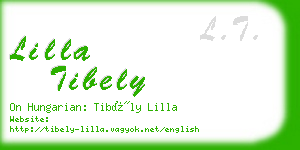 lilla tibely business card